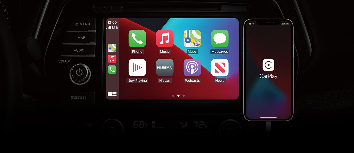 2022 Nissan Maxima touch screen with carplay connected apps | Courtesy Nissan PA in Altoona PA