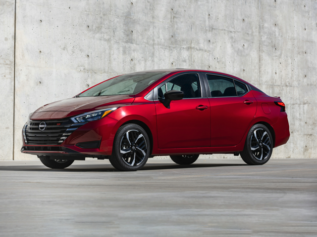 Front profile view of a red 2024 Nissan Versa | Nissan dealer in Altoona, PA | Courtesy Nissan PA
