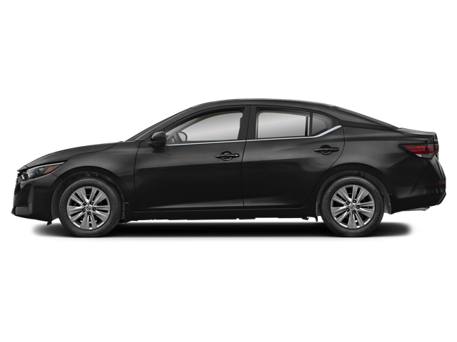 Profile view of a black 2024 Nissan Sentra | Nissan dealer in Altoona, PA | Courtesy Nissan PA